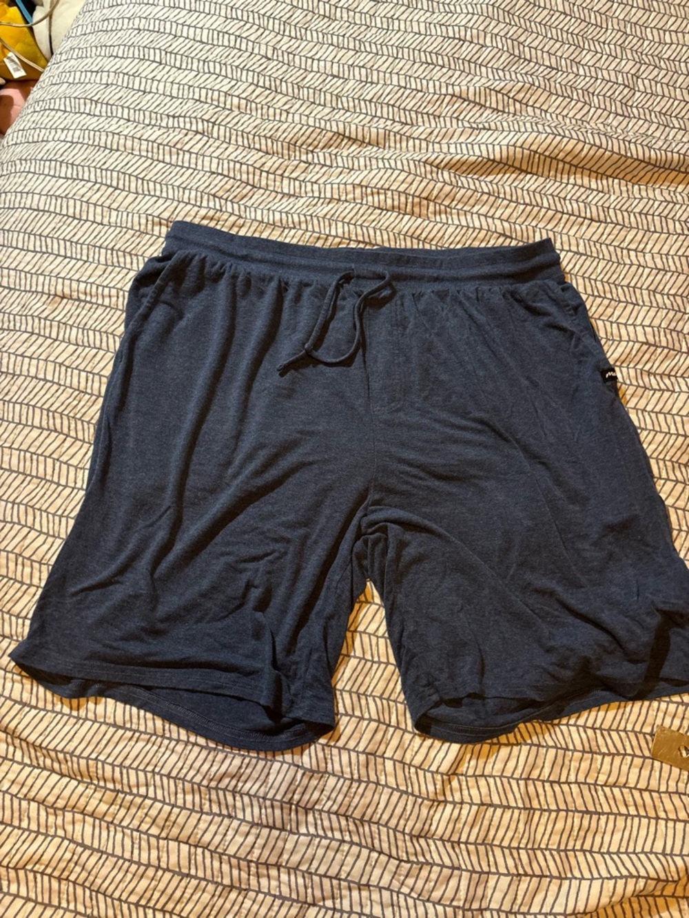 MeUndies Men's Dark Blue Athletic Lounge Shorts